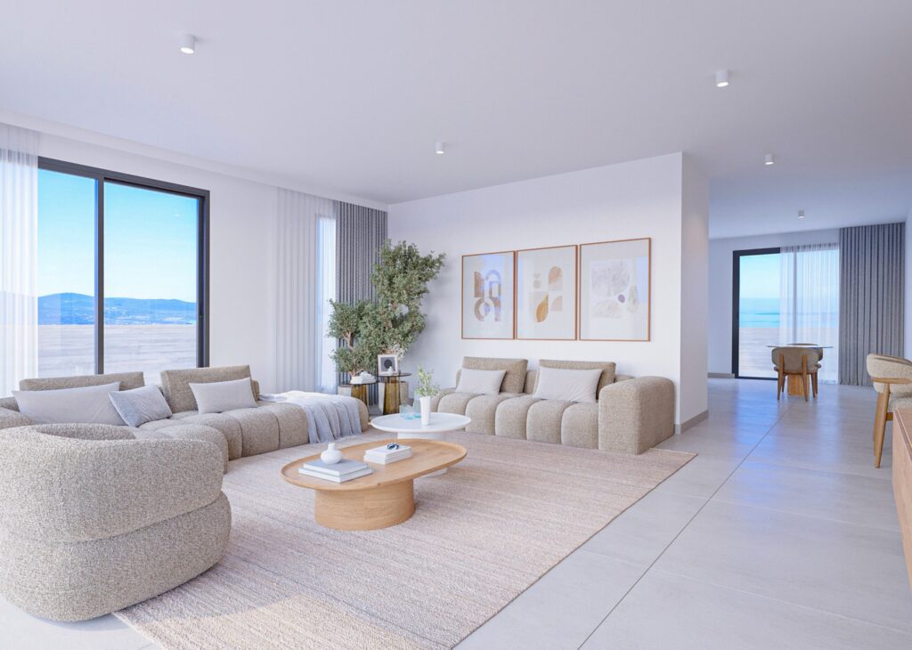 UPTOWN — living room with sea view